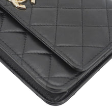 Load image into Gallery viewer, CHANEL Trendy CC Quilted Leather Wallet On Chain Crossbody Bag Black
