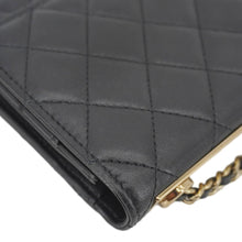 Load image into Gallery viewer, CHANEL Trendy CC Quilted Leather Wallet On Chain Crossbody Bag Black