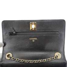 Load image into Gallery viewer, CHANEL Trendy CC Quilted Leather Wallet On Chain Crossbody Bag Black