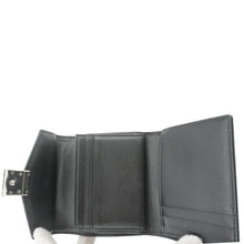 Load image into Gallery viewer, MCM Patricia Three Fold Visetos Monogram Canvas Wallet Black