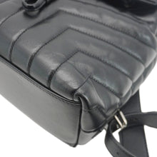 Load image into Gallery viewer, YVES SAINT LAURENT Loulou Small Monogram Calfskin Y Quilted Backpack Black