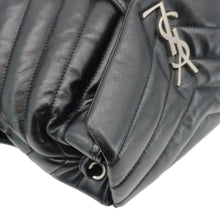 Load image into Gallery viewer, YVES SAINT LAURENT Loulou Small Monogram Calfskin Y Quilted Backpack Black