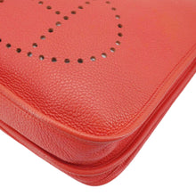 Load image into Gallery viewer, HERMES Evelyne PM Clemence Leather Crossbody Bag Red