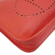 Load image into Gallery viewer, HERMES Evelyne PM Clemence Leather Crossbody Bag Red