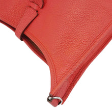 Load image into Gallery viewer, HERMES Evelyne PM Clemence Leather Crossbody Bag Red