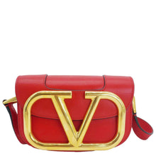Load image into Gallery viewer, VALENTINO Garavani Supervee Leather Crossbody Bag Red