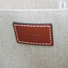 Load image into Gallery viewer, CHLOE Woody Striped Canvas Tote Bag Beige