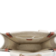 Load image into Gallery viewer, CHLOE Woody Striped Canvas Tote Bag Beige