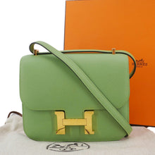 Load image into Gallery viewer, HERMES Constance 18 Epsom Leather Crossbody Bag Green