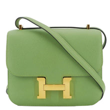 Load image into Gallery viewer, HERMES Constance 18 Epsom Leather Crossbody Bag Green