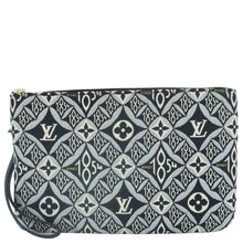 Load image into Gallery viewer, LOUIS VUITTON Neverfull Since 1854 Jacquard Wristlet Pouch Black