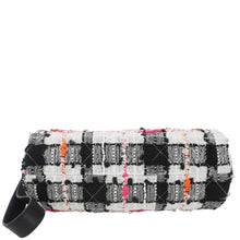 Load image into Gallery viewer, CHANEL Tweed Calfskin Signe Bowling Shoulder Bag Multicolor