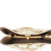 Load image into Gallery viewer, MCM Essential Large Visetos Monogram Print Tote Bag Cream