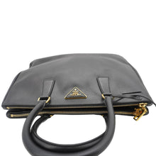 Load image into Gallery viewer, PRADA Galleria Double Zip Saffiano Leather Top Handle Tote Bag Black