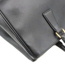 Load image into Gallery viewer, PRADA Galleria Double Zip Saffiano Leather Top Handle Tote Bag Black