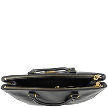 Load image into Gallery viewer, PRADA Galleria Double Zip Saffiano Leather Top Handle Tote Bag Black