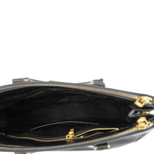 Load image into Gallery viewer, PRADA Galleria Double Zip Saffiano Leather Top Handle Tote Bag Black