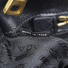 Load image into Gallery viewer, PRADA Galleria Double Zip Saffiano Leather Top Handle Tote Bag Black