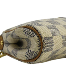 Load image into Gallery viewer, LOUIS VUITTON Pochette Eva Damier Azur Crossbody Clutch Bag White