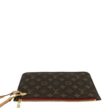 Load image into Gallery viewer, LOUIS VUITTON  Monogram Canvas Wristlet Pouch Brown