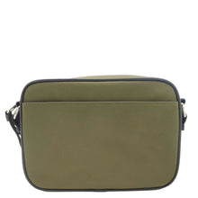Load image into Gallery viewer, BURBERRY Top Striped Leather Crossbody Bag Green