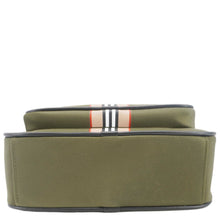 Load image into Gallery viewer, BURBERRY Top Striped Leather Crossbody Bag Green