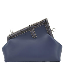 Load image into Gallery viewer, FENDI First Small Nappa Leather Shoulder Bag Blue