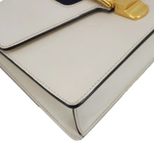 Load image into Gallery viewer, Gucci Sylvie Small Web Leather Shoulder Bag White 421882