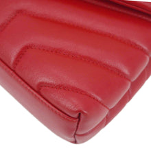 Load image into Gallery viewer, YVES SAINT LAURENT Loulou Toy Calfskin Leather Crossbody Bag Red