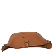 Load image into Gallery viewer, HERMES Evelyne PM Clemence Leather Crossbody Bag Brown
