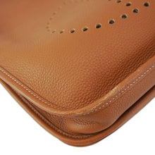 Load image into Gallery viewer, HERMES Evelyne PM Clemence Leather Crossbody Bag Brown