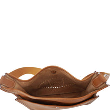 Load image into Gallery viewer, HERMES Evelyne PM Clemence Leather Crossbody Bag Brown