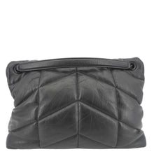 Load image into Gallery viewer, YVES SAINT LAURENT Loulou Puffer Quilted Lambskin Leather Crossbody Bag Black