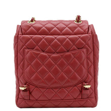 Load image into Gallery viewer, CHANEL Urban Spirit Quilted Leather Backpack Bag Red