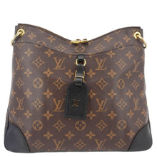 Load image into Gallery viewer, LOUIS VUITTON Odeon NM MM Monogram Canvas Shoulder Bag Black