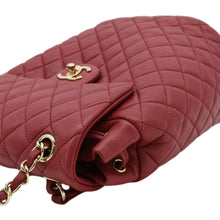 Load image into Gallery viewer, CHANEL Urban Spirit Quilted Leather Backpack Bag Red