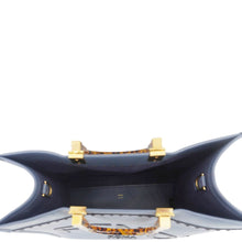 Load image into Gallery viewer, FENDI Sunshine Leather Crossbody Tote Bag Blue