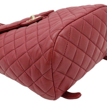 Load image into Gallery viewer, CHANEL Urban Spirit Quilted Leather Backpack Bag Red