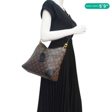 Load image into Gallery viewer, LOUIS VUITTON Odeon NM MM Monogram Canvas Shoulder Bag Black