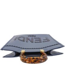 Load image into Gallery viewer, FENDI Sunshine Leather Crossbody Tote Bag Blue