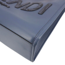 Load image into Gallery viewer, FENDI Sunshine Leather Crossbody Tote Bag Blue