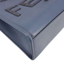 Load image into Gallery viewer, FENDI Sunshine Leather Crossbody Tote Bag Blue