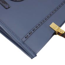 Load image into Gallery viewer, FENDI Sunshine Leather Crossbody Tote Bag Blue