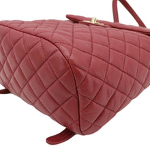 Load image into Gallery viewer, CHANEL Urban Spirit Quilted Leather Backpack Bag Red