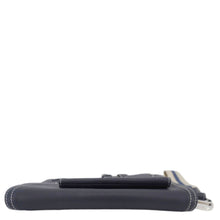 Load image into Gallery viewer, CHRISTIAN DIOR X KAWS Saddle Leather Wristlet Navy Blue.