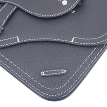 Load image into Gallery viewer, CHRISTIAN DIOR X KAWS Saddle Leather Wristlet Navy Blue.