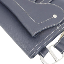 Load image into Gallery viewer, CHRISTIAN DIOR X KAWS Saddle Leather Wristlet Navy Blue.