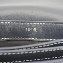 Load image into Gallery viewer, CHRISTIAN DIOR X KAWS Saddle Leather Wristlet Navy Blue.
