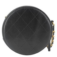 Load image into Gallery viewer, CHANEL Round Chic Pearls Quilted Leather Crossbody Bag Black