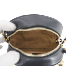 Load image into Gallery viewer, CHANEL Round Chic Pearls Quilted Leather Crossbody Bag Black